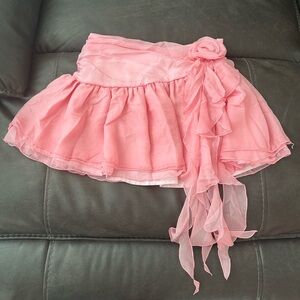 Dolls Kill Pink KISSES N' GELATO Mini Skirt